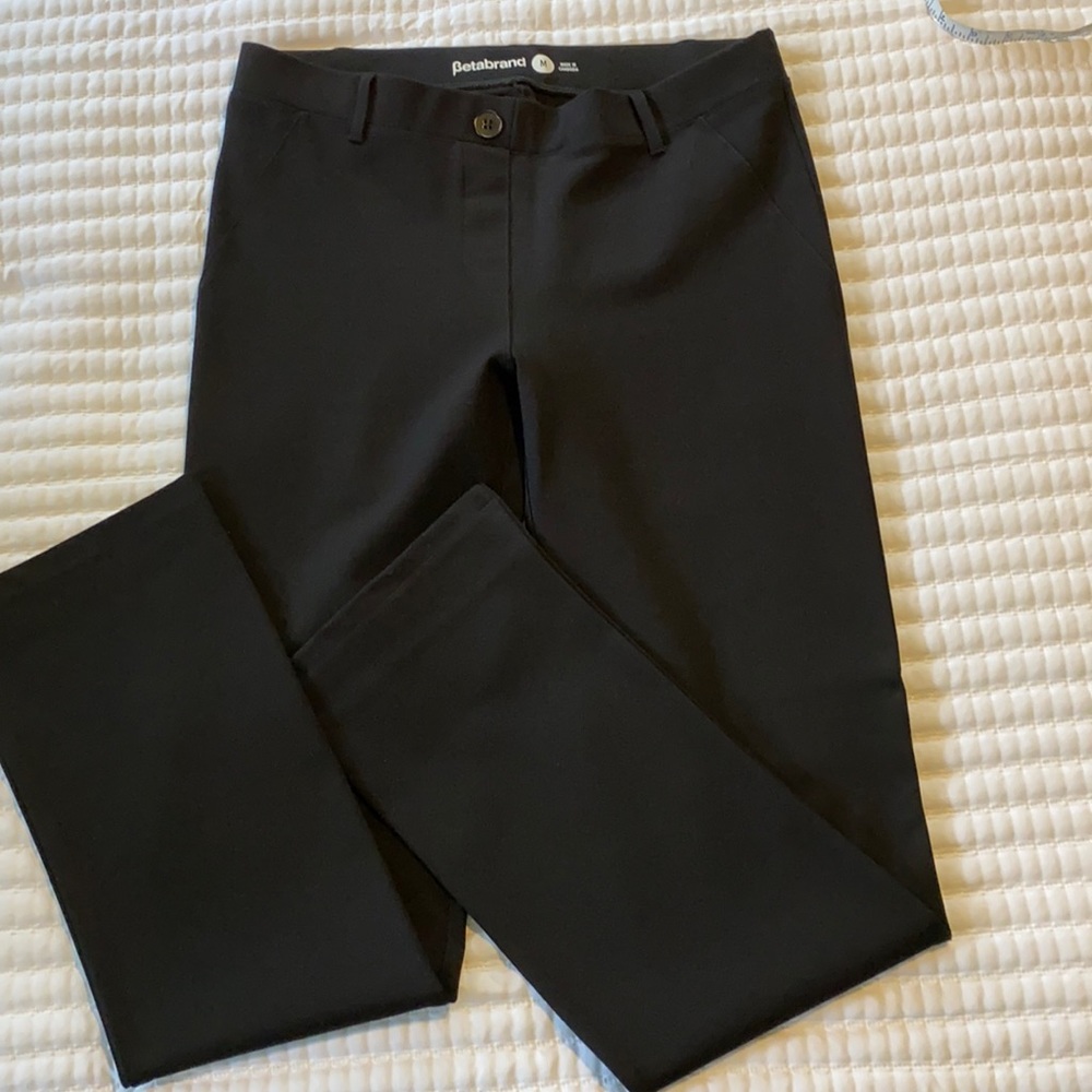 Betabrand Black Faux Trousers